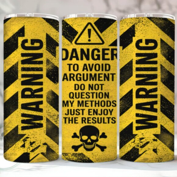 Funny Themed 20oz Sublimated Stainless Steel Tumbler with Lid & Straw - Picture 7 of 12